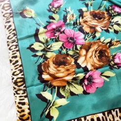 Rowdy Crowd Clothing Fiesty Floral Wild Rag - Emerald