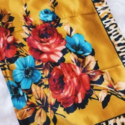 Rowdy Crowd Clothing Fiesty Floral Wild Rag - Mustard