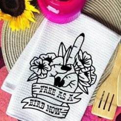 Miss Mud Pie Free As A Bird Decorative Hand Towel
