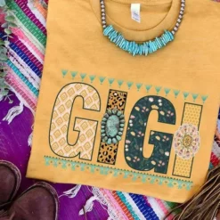 Miss Mud Pie Gigi T-shirt - Mustard
