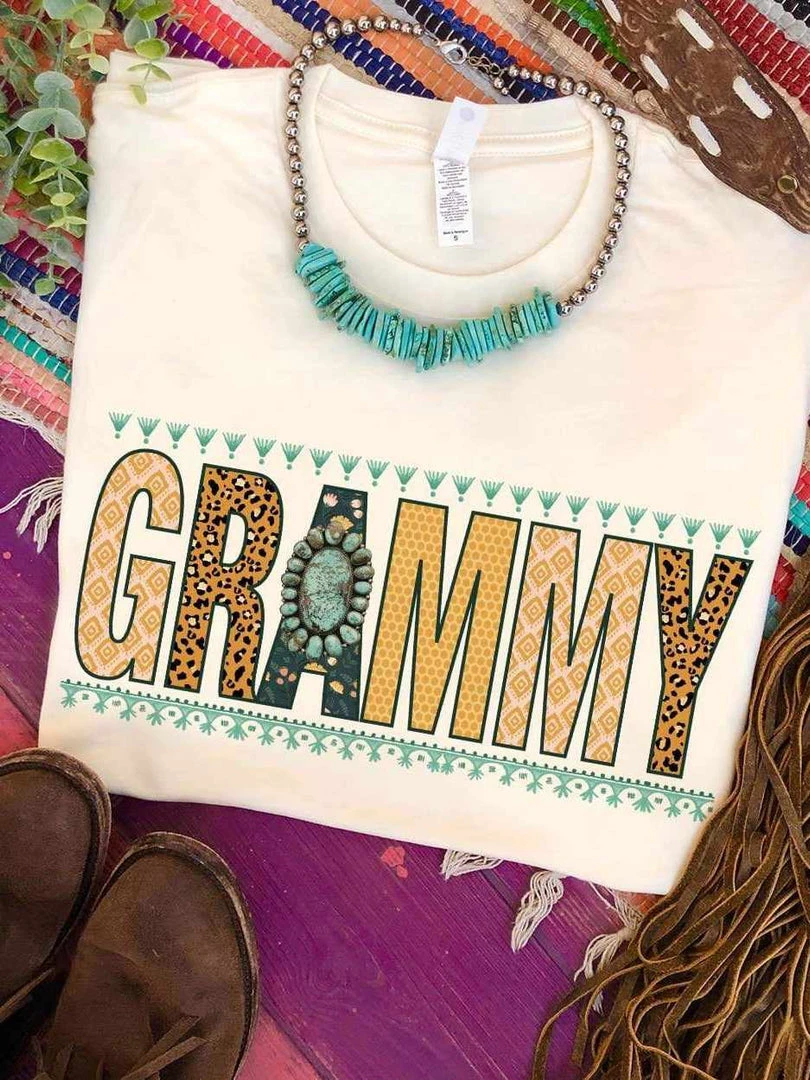 Miss Mud Pie Grammy Tee - Cream 1 Miss Mud Pie Grammy Tee - Cream