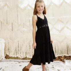 Dongguan Haohoo Clothing CO., Ltd Girls Southbound Dress - Black