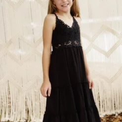 Dongguan Haohoo Clothing CO., Ltd Girls Southbound Dress - Black