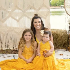 Dongguan Haohoo Clothing CO., Ltd Girls Southbound Dress - Mustard Sale!