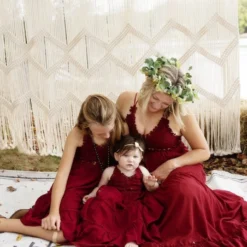 Dongguan Haohoo Clothing CO., Ltd Girls Southbound Dress - Wine Sale!