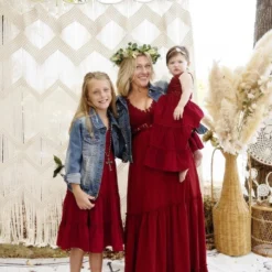 Dongguan Haohoo Clothing CO., Ltd Girls Southbound Dress - Wine Sale!