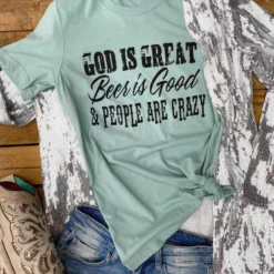 Buckin Barn God Is Great Tee