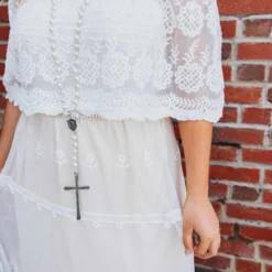 D & J Industries Heart Skips A Beat Dress - Ivory