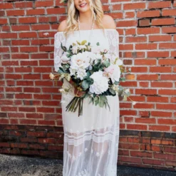 D & J Industries Heart Skips A Beat Dress - Ivory