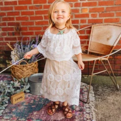 D & J Industries Heart Skips A Beat Dress - Ivory