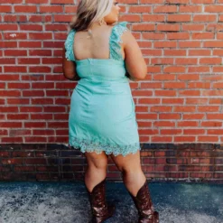 D & J Industries Hello Beautiful Dress - Mint