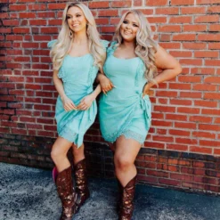 D & J Industries Hello Beautiful Dress - Mint