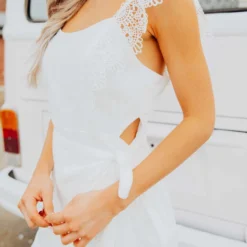 D & J Industries Hello Beautiful Dress - White Sale!