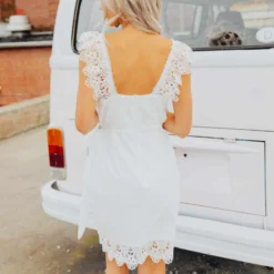 D & J Industries Hello Beautiful Dress - White Sale!