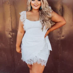 D & J Industries Hello Beautiful Dress - White Sale!