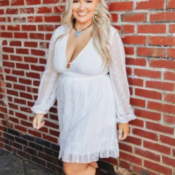 D & J Industries Hit The Town Dress - White Sale!