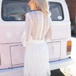 D & J Industries Hit The Town Dress - White Sale!