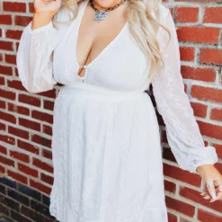 D & J Industries Hit The Town Dress - White Sale!