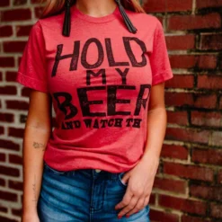 Bling-A-Gogo Hold My Beer Tee