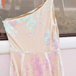 D & J Industries Hollywood Nights Sequin Dress - Pink Iridescent