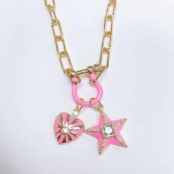 Treasure Jewels, Inc. Good Luck HorseShoe Pink Charms New Arrivals