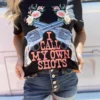 Miss Mud Pie Tees I Call My Own Shots Tee - Black