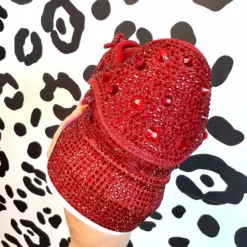 Azalea Wang Glittery Red Chic Sneakers 8 Azalea Wang Glittery Red Chic Sneakers