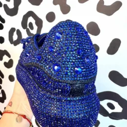 Azalea Wang Glittery Midnight Chic Sneakers