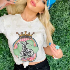 4B Custom Designs LLC New Arrivals Cowgirl Queen Star T Shirt