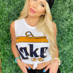 Country Deep Summer Fried Swimwear Lake Mode Beer Tank