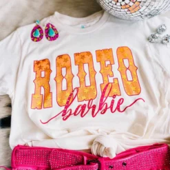 4B Custom Designs LLC Rodeo Barbie T-shirt