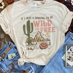 Miss Mud Pie Clothing If I Was A Cowgirl Tee - Cream