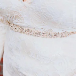 Luxe Apparel Sale! Infinite Rhinestone Belt - Pure Ribbon And Gold