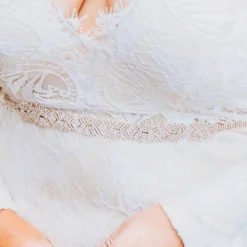 Luxe Apparel Sale! Infinite Rhinestone Belt - Pure Ribbon And Gold