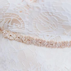 Luxe Apparel Sale! Infinite Rhinestone Belt - Pure Ribbon And Gold
