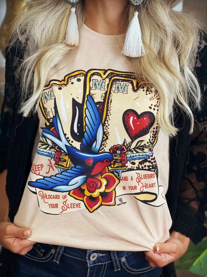 4B Custom Designs LLC Keep A Bluebird Tee Clothing 1 4B Custom Designs LLC Keep A Bluebird Tee Clothing