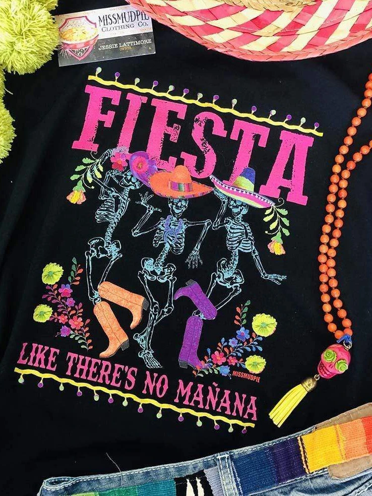 Miss Mud Pie Fiesta T-shirt - Black 1 Miss Mud Pie Fiesta T-shirt - Black