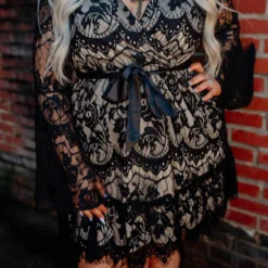 D & J Industries Co., LTD. Lacey Belle Dress - Black