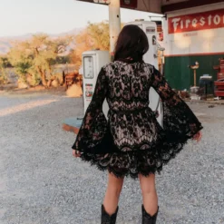 D & J Industries Co., LTD. Lacey Belle Dress - Black