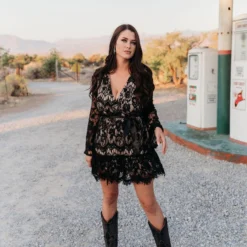 D & J Industries Co., LTD. Lacey Belle Dress - Black