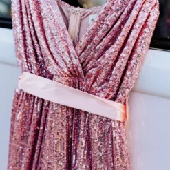 D & J Industries Livin' The Dream Dress - Cinnamon Sequin