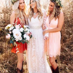 D & J Industries Look Famous Tonight Dress - White/Neutral