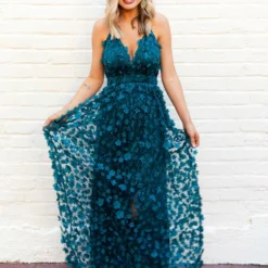 D & J Industries Bridal Look So Good — Boho Bridesmaid Dress In Green
