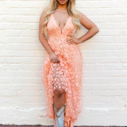 D & J Industries Look So Good — Boho Bridesmaid Dress In Pink