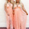 D & J Industries Look So Good — Boho Bridesmaid Dress In Pink