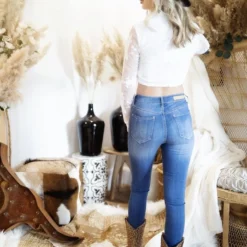 D & J Industries Made For You Top - White