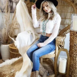 D & J Industries Made For You Top - White