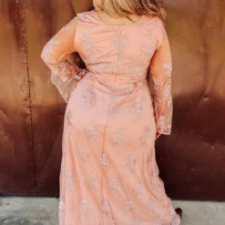 D & J Industries Magic All Around Dress - Peach