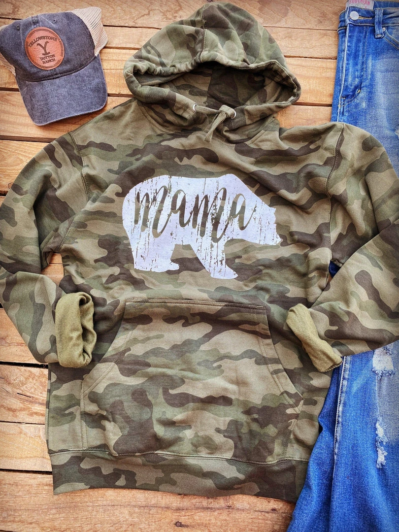 Buckin Barn Tees Mama Bear Camo Hoodie 1 Buckin Barn Tees Mama Bear Camo Hoodie
