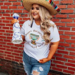 Miss Mud Pie Maybe Margaritas Are Addicted To Me Tee - White Tees